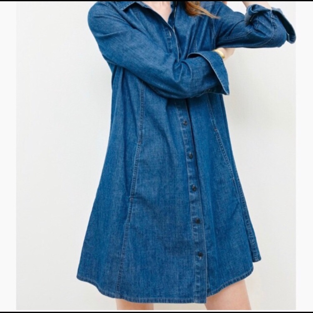 Madewell Denim A-line Shirt Dress